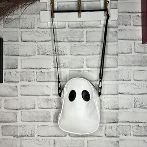 NWOT Ghost Crossbody Bag Faux Vegan Leather Halloween Shoulder Bag Purse
